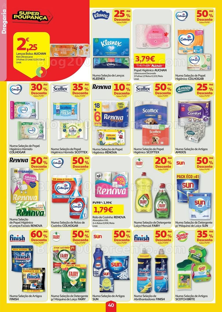 Antevisão Folheto AUCHAN Super Poupança Promoções de 30 julho a 5 agosto